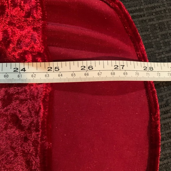 NWT Spin Red Velvet long sleeve blouse. Size L. - Picture 5 of 6